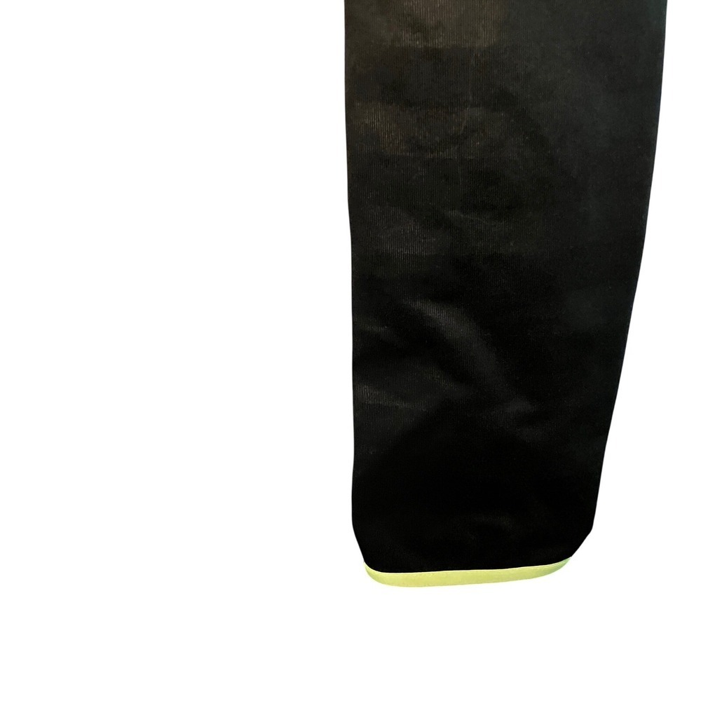 Nike Pro Warm Half Zip Long Sleeve Top Athletic Shirt Striped Black Yellow - Picture 4 of 7